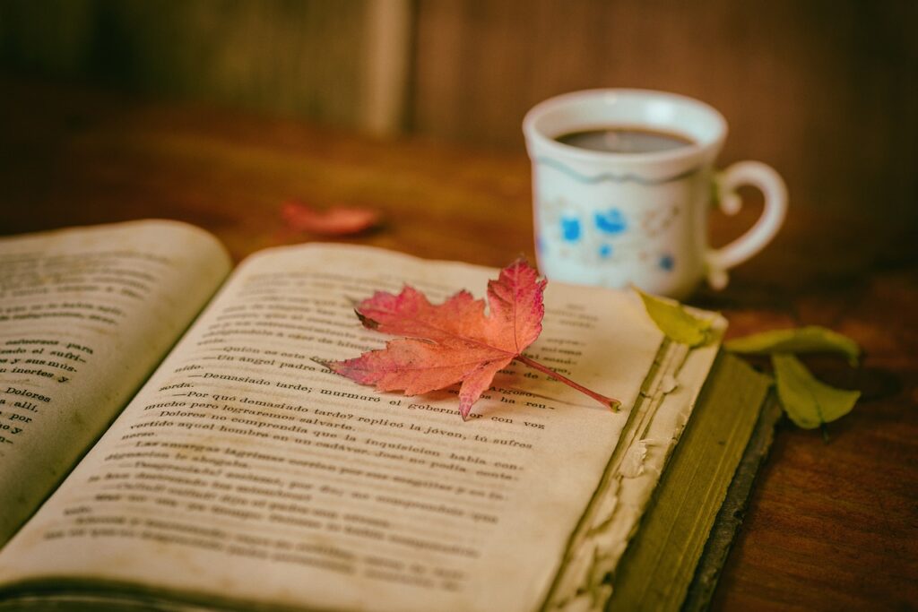 紅茶と本と紅葉